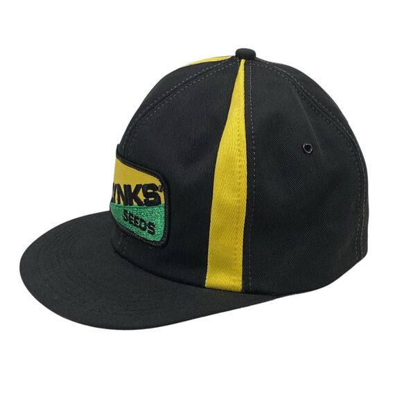 VTG 80s Lynks Seeds Trucker Hat Cap Adjustable K Brand Farmer Snapback USA (H10) - Picture 3 of 9